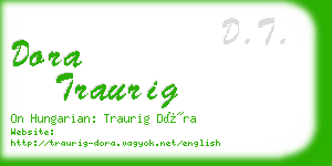 dora traurig business card